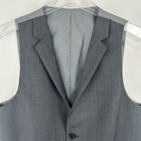 Vintage Alfani Grey 100% Wool Boyfriend Vest Waistcoat - Picture 8 of 8